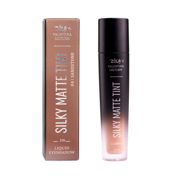 Рідкі тіні для повік ZOLA x Valentina Lelyukh Silky Matte Tint 04 Sandstone, купити в інтернет магазині Beauty Home онлайн з доставкою