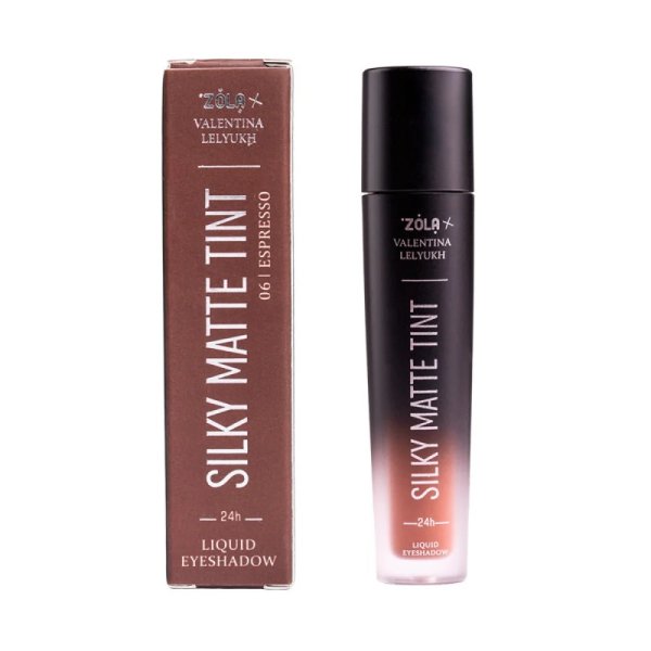 Рідкі тіні для повік ZOLA x Valentina Lelyukh Silky Matte Tint 06 Espresso