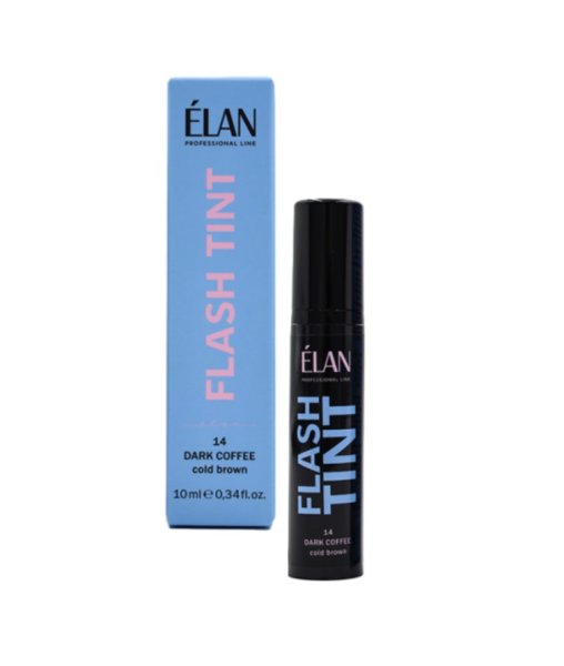 Система прямого фарбування брів «FLASH TINT» 14 Dark Coffee (cold brown)