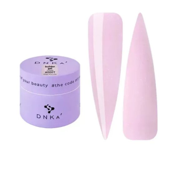 DNKa Builder Gel DNK, 15 ml #0007 Pink Pollen