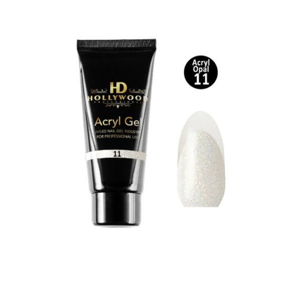 Акрил-гель Hollywood Acryl Gel Shimmer Opal №11 (молочний опал), 60 мл (tube) Акрил-гель Hollywood Acryl Gel Shimmer Opal №11 (молочний опал), 60 мл (tube)