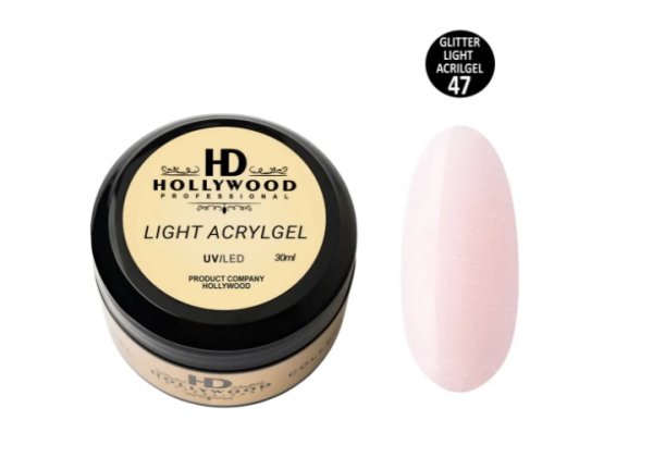 Рідкий акригель Light Acrygel 47 HD Hollywood 30 мл.