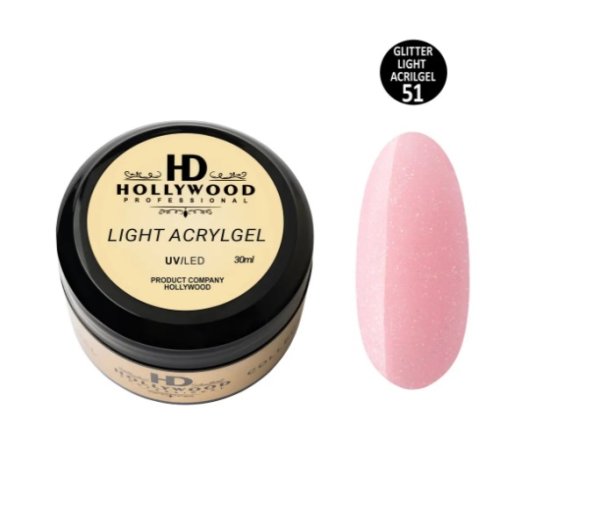 Рідкий акригель Light Acrygel 51 HD Hollywood 30 мл.