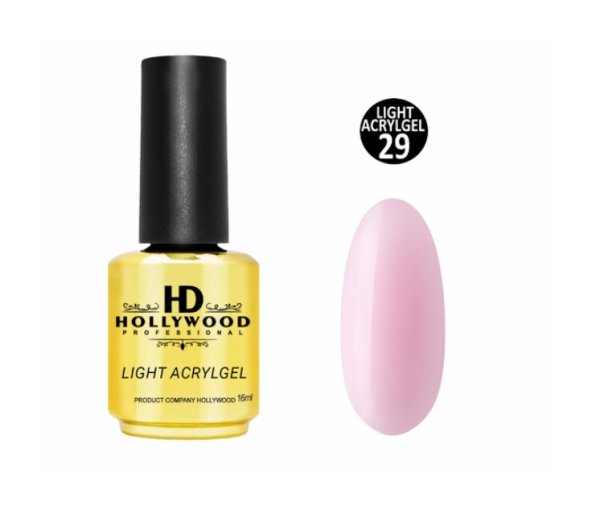 Рідкий акригель Light Acrygel 29 HD Hollywood 16 мл. Рідкий акригель Light Acrygel 29 HD Hollywood 16 мл.