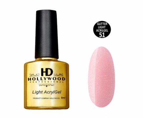 Рідкий акригель Light Acrygel 51 HD Hollywood 8 мл.