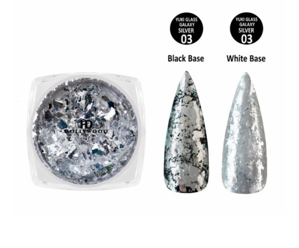 Пластівці Юкі 03 GALAXY Срібло 1.0гр HD Hollywood