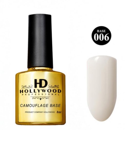 База каучукова камуфляжна 006 Молочний HD Hollywood, 8 мл