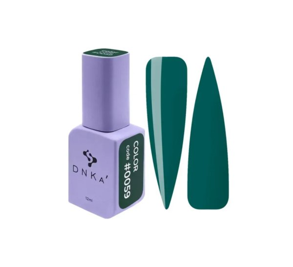 DNKa Gel Polish, 12 ml Color #0059 Темний зелено-бірюзовий DNKa Gel Polish