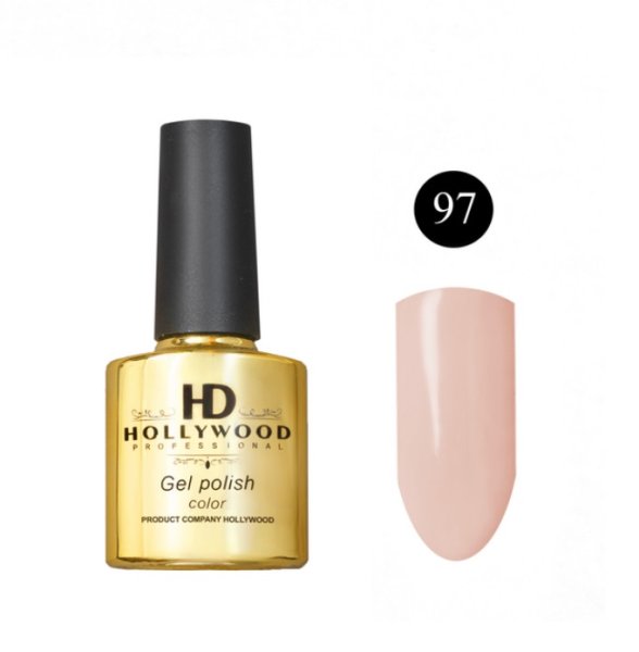 Гель-лак 97 Персиковий Щільний HD Hollywood 8 ml