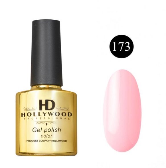 Гель-лак 173 Ніжно Рожевий Щільний HD Hollywood 8 ml Гель-лак 173 Ніжно Рожевий Щільний HD Hollywood 8 ml