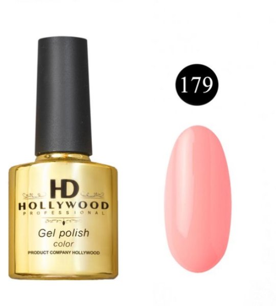 Гель-лак 179 Ніжно Рожевий Щільний HD Hollywood 8 ml Гель-лак 179 Ніжно Рожевий Щільний HD Hollywood 8 ml