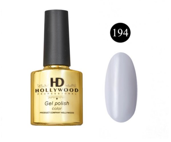 Гель-лак 194 Сірий Щільний HD Hollywood 8 ml