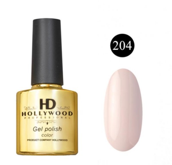Гель-лак 204 Слонова кістка Щільний HD Hollywood 8 ml Гель-лак 204 Слонова кістка Щільний HD Hollywood 8 ml