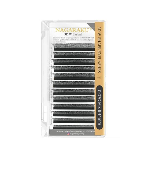 Вії Nagaracu Y 3D (0.07 C MIX 8-14)