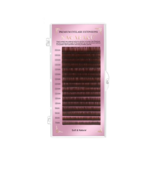 Вії Nagaraku Коричневі D (0.07) 7mm