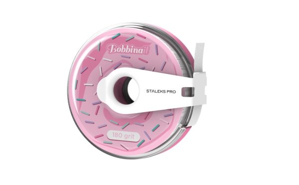 Змінний файл-стрічка в пластиковій котушці Staleks Pro Expert, 180 грит Bobbina