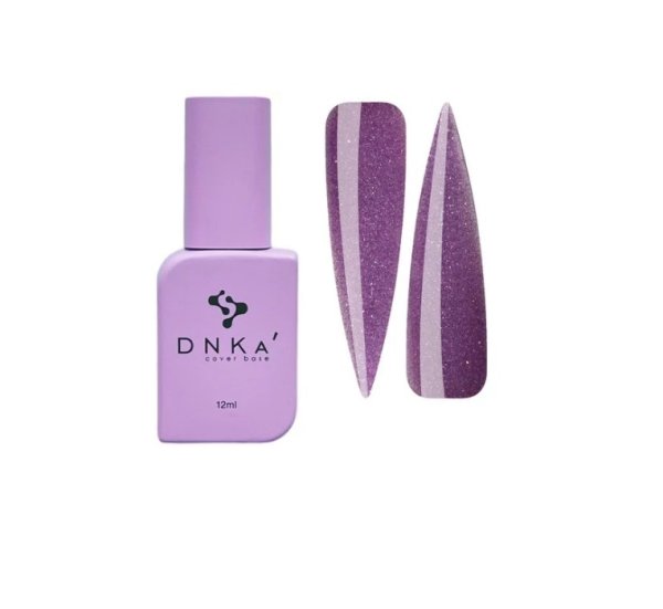 DNKa Cover Base, 12 ml #0084 Euphoria Ніжно-бузкова світловідбиваюча DNKa Cover Base
