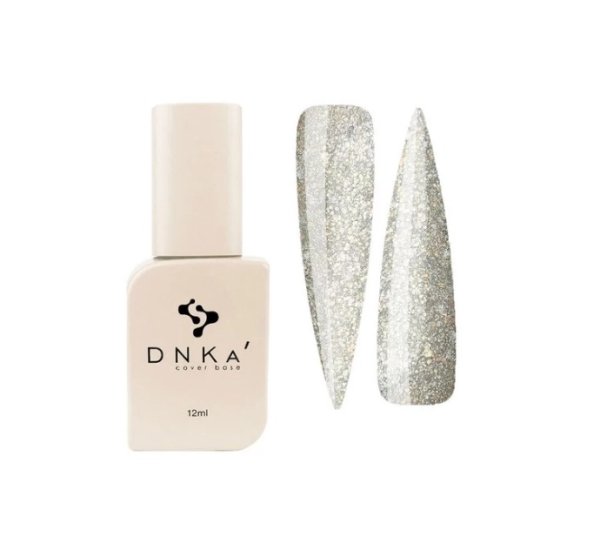 DNKa Cover Base, 12 ml #0051 Royal Золотий світловідбиваючий з паєтками DNKa Cover Base