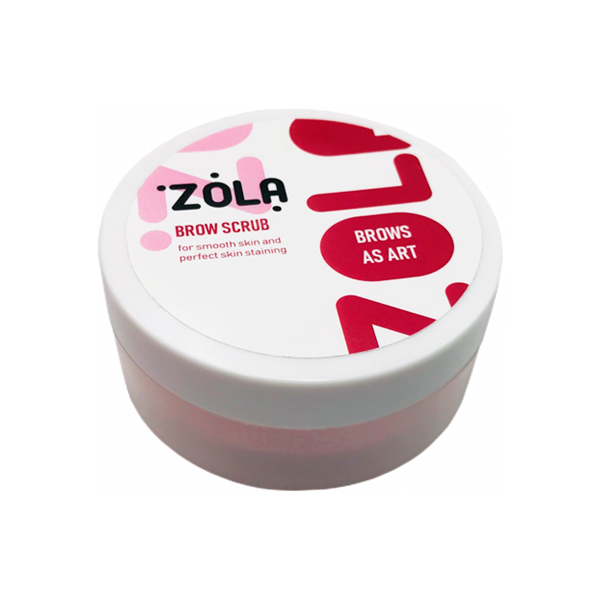 ZOLA Скраб для брів рожевий міні 50мл, купити в інтернет-магазині Beauty Home з доставкою