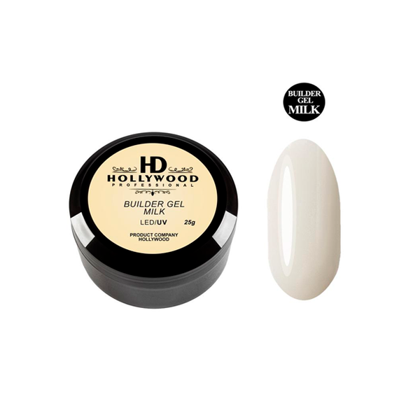 HD Buider Gel Milk гель камуфлюючий молочний HD Hollywood, купити в інтернет-магазині Beauty Home з доставкою