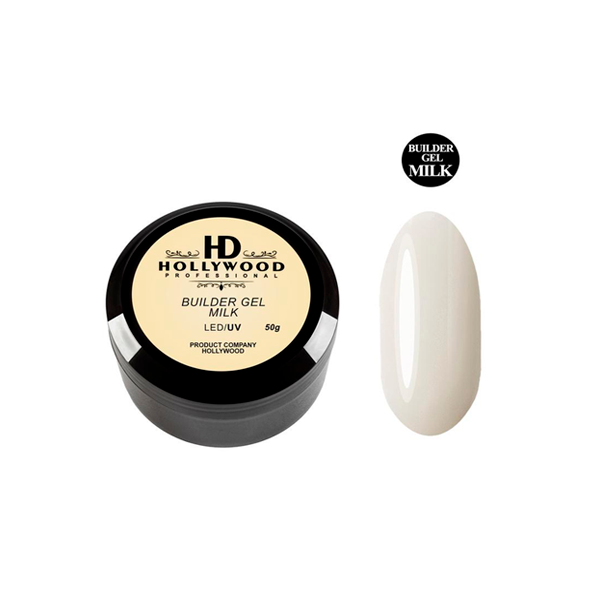 HD Buider Gel Milk гель камуфлюючий молочний HD Hollywood, купити в інтернет-магазині Beauty Home з доставкою