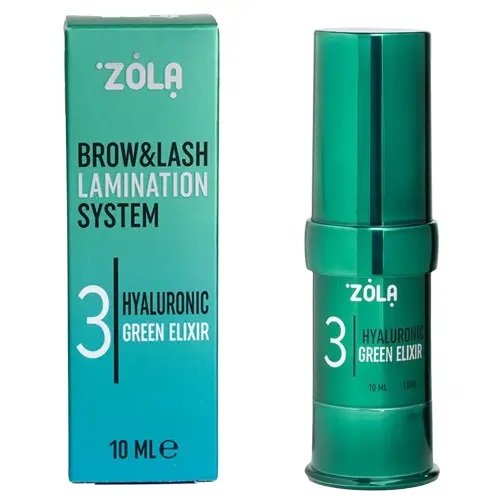 Zola COLOR LAB Склад для ламінування №3 «Hyaluronic Green Elixir», 10 мл
