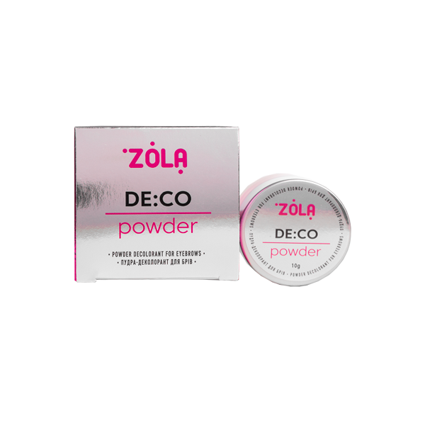 ZOLA Пудра-деколорант для брів DE:CO Powder 10 g., купити в інтернет-магазині Beauty Home з доставкою