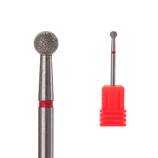 Фреза алмазна Куля 3,5 мм червона (М) HD Hollywood, купити в інтернет-магазині Beauty Home з доставкою