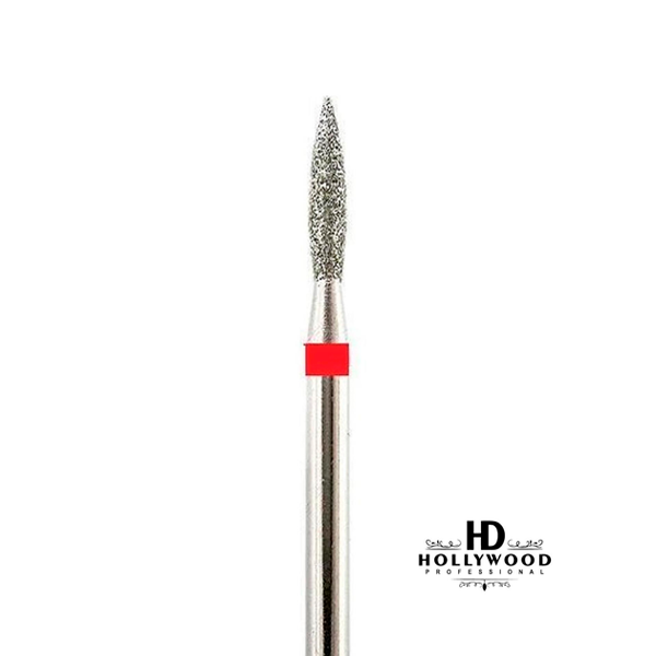 Фреза алмазна Полум'я 2,1 мм, червона F HD Hollywood Фреза алмазна Полум'я 2,1 мм, червона F HD Hollywood, купити в інтернет-магазині Beauty Home з доставкою