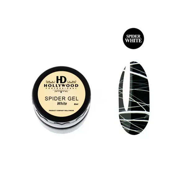 Гель павутинка HD Hollywood Spider Gel White 8 ml, купити в інтернет-магазині Beauty Home з доставкою