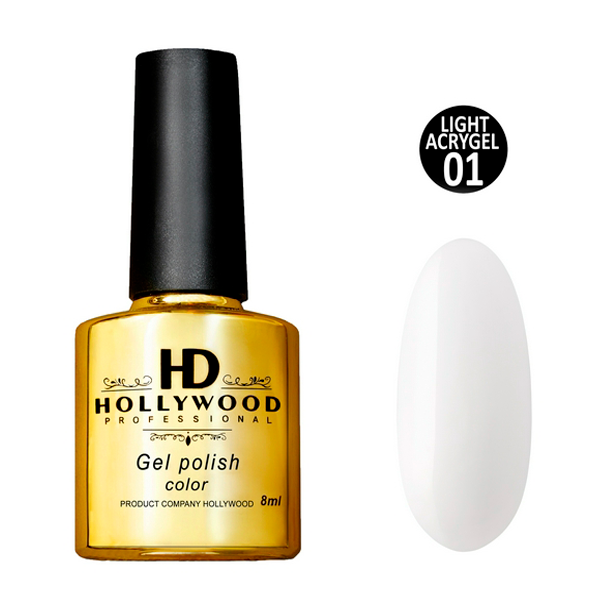 Рідкий акрил Light Acrygel 01 Холодний білий HD Hollywood, 8 мл Рідкий акрил Light Acrygel 01 Холодний білий HD Hollywood, 8 мл, купити в інтернет-магазині Beauty Home з доставкою