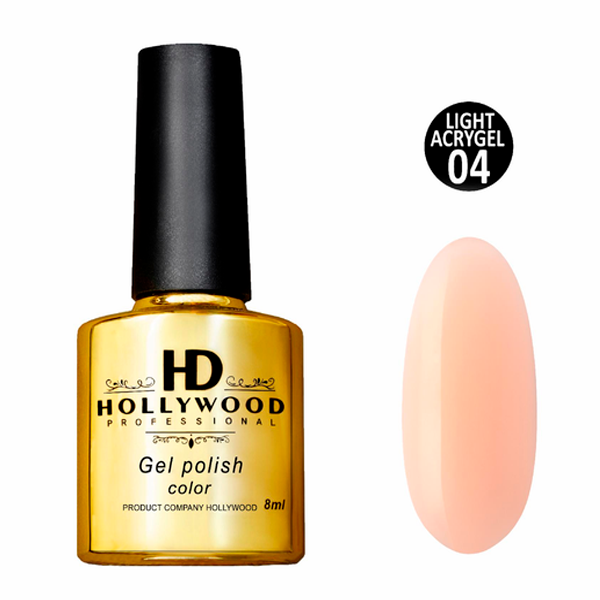 Рідкий акрил-гель Light Acrygel 04 Ніжний світло-персиковий HD Hollywood 8 мл Рідкий акрил-гель Light Acrygel 04 Ніжний світло-персиковий HD Hollywood 8 мл, купити в інтернет-магазині Beauty Home з доставкою