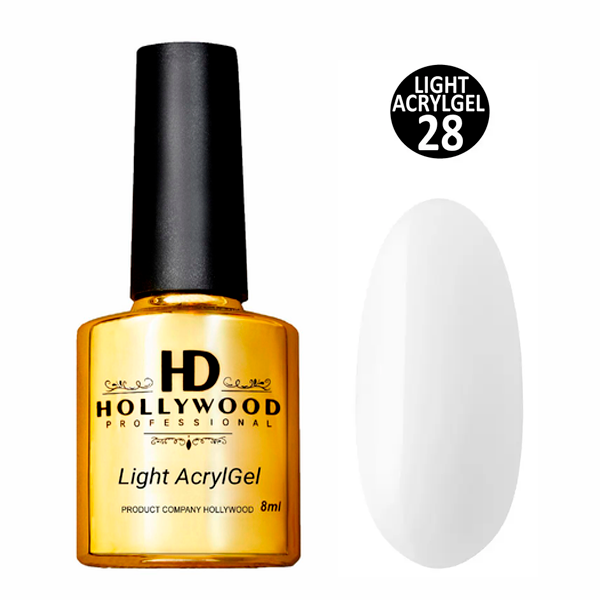 Рідкий акрил-гель Light Acrygel 28 HD Hollywood 8 мл, купити в інтернет-магазині Beauty Home з доставкою