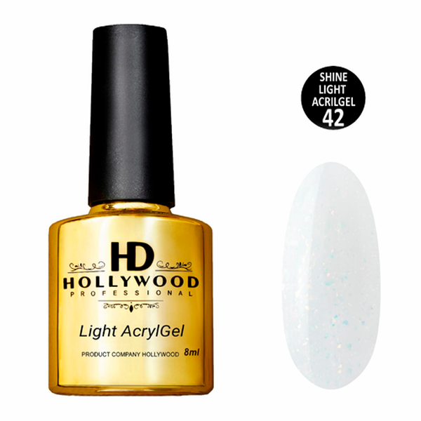 Рідкий акрил-гель Light Acrygel 42 HD Hollywood 8 мл, купити в інтернет-магазині Beauty Home з доставкою