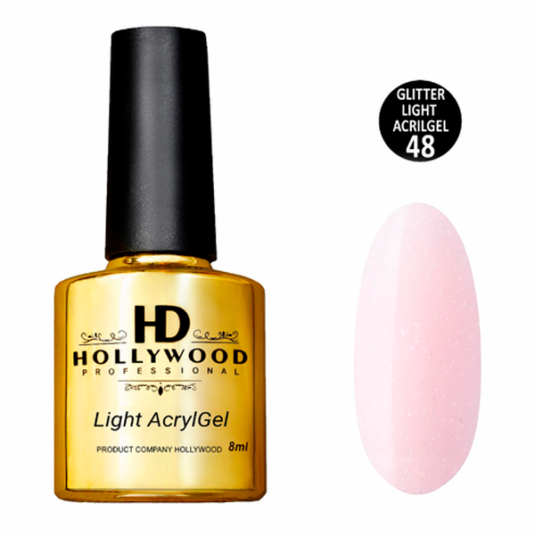Рідкий акрил-гель Light Acrygel 48 HD Hollywood 8 мл, купити в інтернет-магазині Beauty Home з доставкою