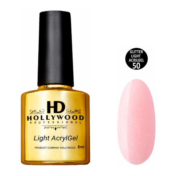 Рідкий акрил-гель Light Acrygel 50 HD Hollywood 8 мл, купити в інтернет-магазині Beauty Home з доставкою