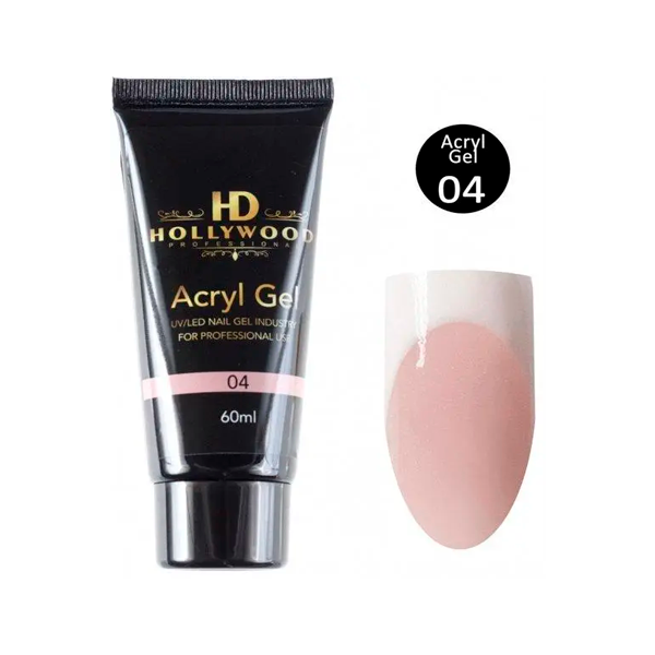 Акрил-гель HD Hollywood Acryl Gel 04 бежевий тілесний, купити в інтернет-магазині Beauty Home з доставкою