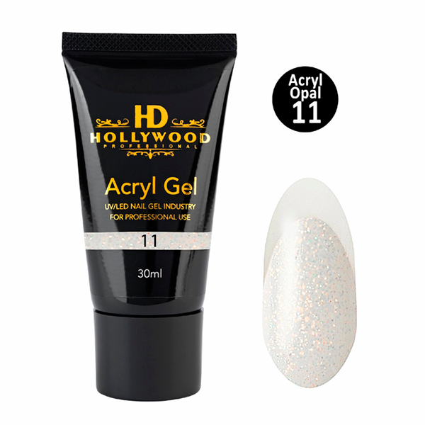 Акригель # 11 полигель опал шимер HD Hollywood, купити в інтернет-магазині Beauty Home з доставкою