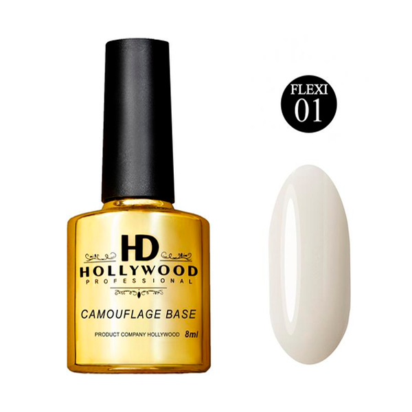 База Камуфляжна Flexi 01 Молочний HD Hollywood 8 мл, купити в інтернет-магазині Beauty Home з доставкою