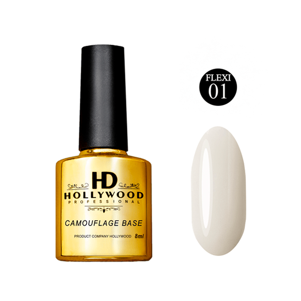 База камуфляжна Flexi 01 молочний HD Hollywood 8 мл., купити в інтернет-магазині Beauty Home з доставкою