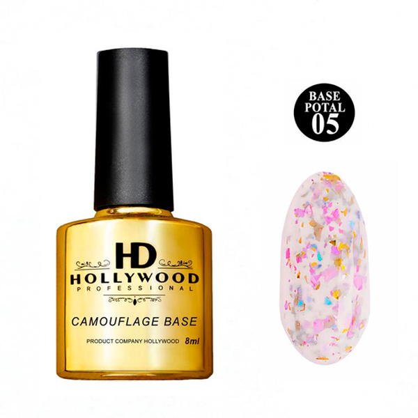 Каучукова база потал 05 Рожевий Potal 8 мл HD Hollywood Каучукова база потал 05 Рожевий Potal 8 мл HD Hollywood, купити в інтернет-магазині Beauty Home з доставкою