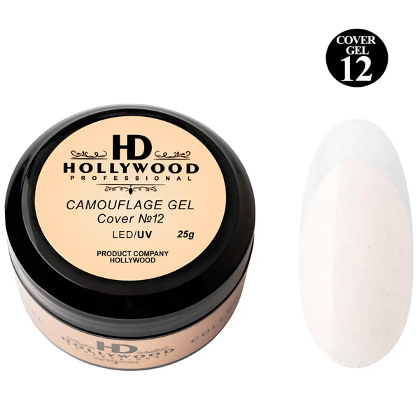 Гель камуфлюючий, Comouflage Led Gel Clear Cover #12 Hollywood, купити в інтернет-магазині Beauty Home з доставкою