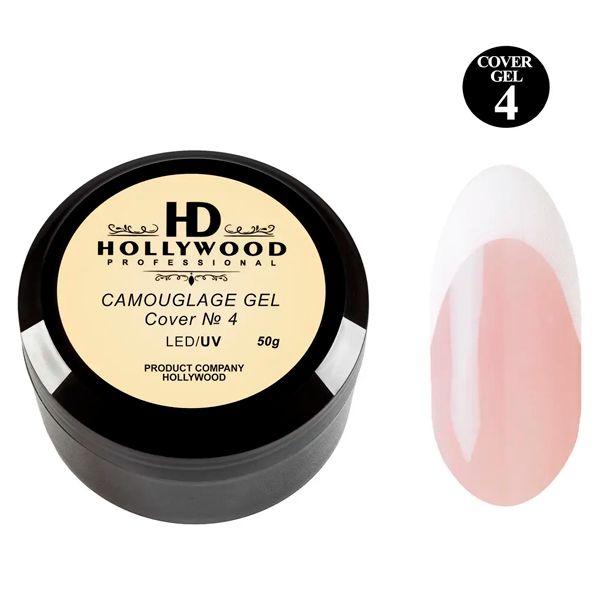 Гель камуфлюючий, Comouflage Led Gel Clear Cover #4 Hollywood, купити в інтернет-магазині Beauty Home з доставкою