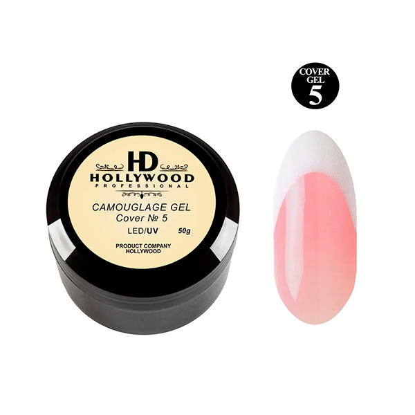 Гель камуфлюючий, Comouflage Led Gel Clear Cover #5 Hollywood, купити в інтернет-магазині Beauty Home з доставкою