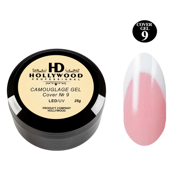 Гель камуфлюючий, Comouflage Led Gel Clear Cover #9 Hollywood, купити в інтернет-магазині Beauty Home з доставкою