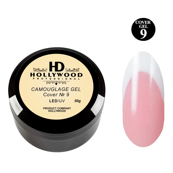 Гель камуфлюючий, Comouflage Led Gel Clear Cover #9 Hollywood, купити в інтернет-магазині Beauty Home з доставкою