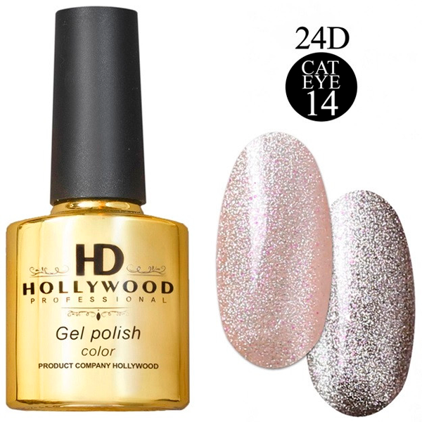 Гель-лак Котяче око Cat Eye 24D 014 Рожевий HD Hollywood Гель-лак Котяче око Cat Eye 24D 014 Рожевий HD Hollywood, купити в інтернет-магазині Beauty Home з доставкою