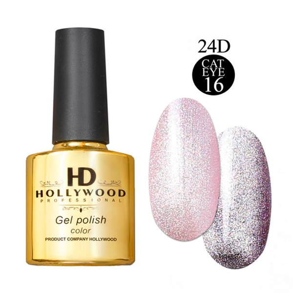 Гель-лак Котяче око Cat Eye 24D 016 Рожевий HD Hollywood Гель-лак Котяче око Cat Eye 24D 016 Рожевий HD Hollywood, купити в інтернет-магазині Beauty Home з доставкою