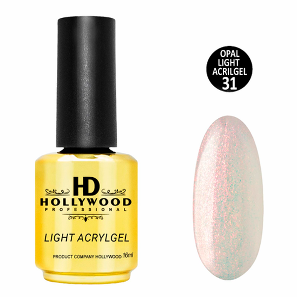 Рідкий акригель Light Acrygel 31 HD Hollywood, купити в інтернет-магазині Beauty Home з доставкою