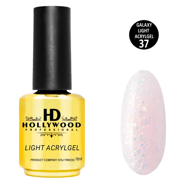 Рідкий акригель Light Acrygel 37 HD Hollywood, купити в інтернет-магазині Beauty Home з доставкою